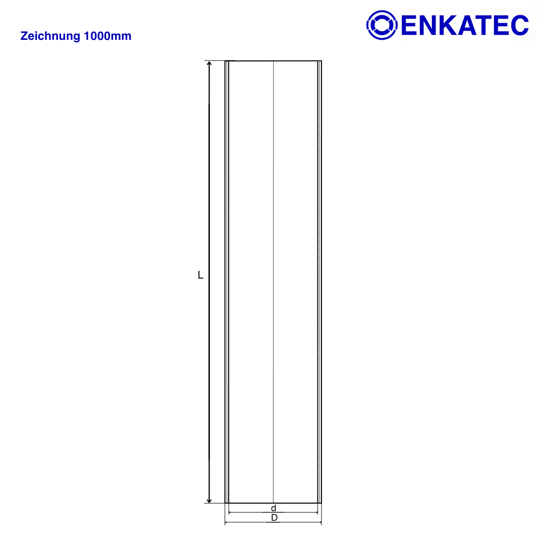 ENKATEC® 1000mm Silikonschlauch Ladeluftschlauch Turboschlauch ID 8-114mm