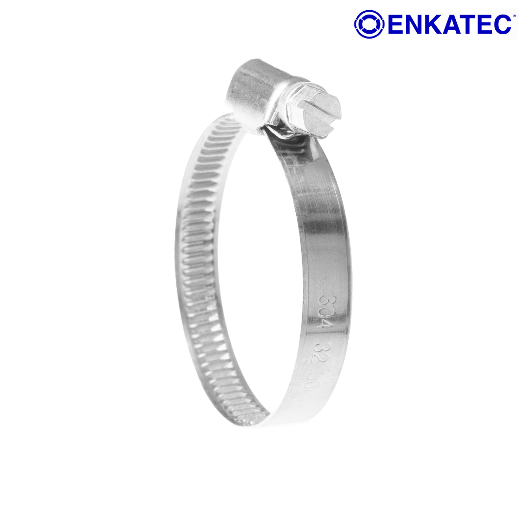 ENKATEC® Schlauchschelle W4 Edelstahl V2A 9mm Schneckengewinde Schelle 8-140mm