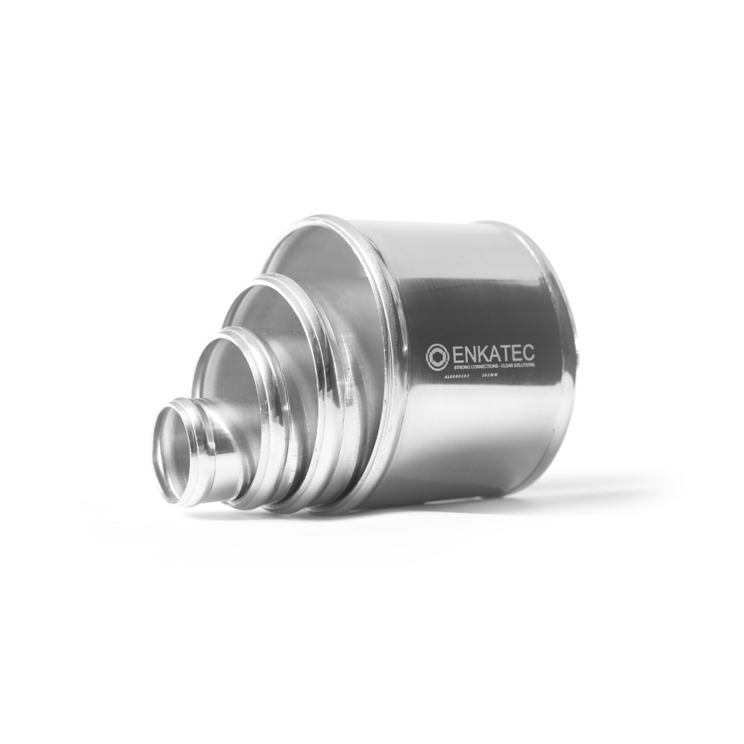 ENKATEC® 80mm Aluminiumrohr Schlauchverbinder Alu Rohr 8–114mm *Größe wählbar*