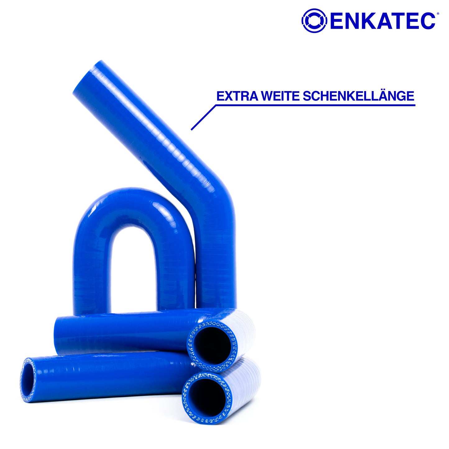 ENKATEC® 90° Silikonbogen Silikonschlauch Ladeluftschlauch Turboschlauch ID 13-114mm