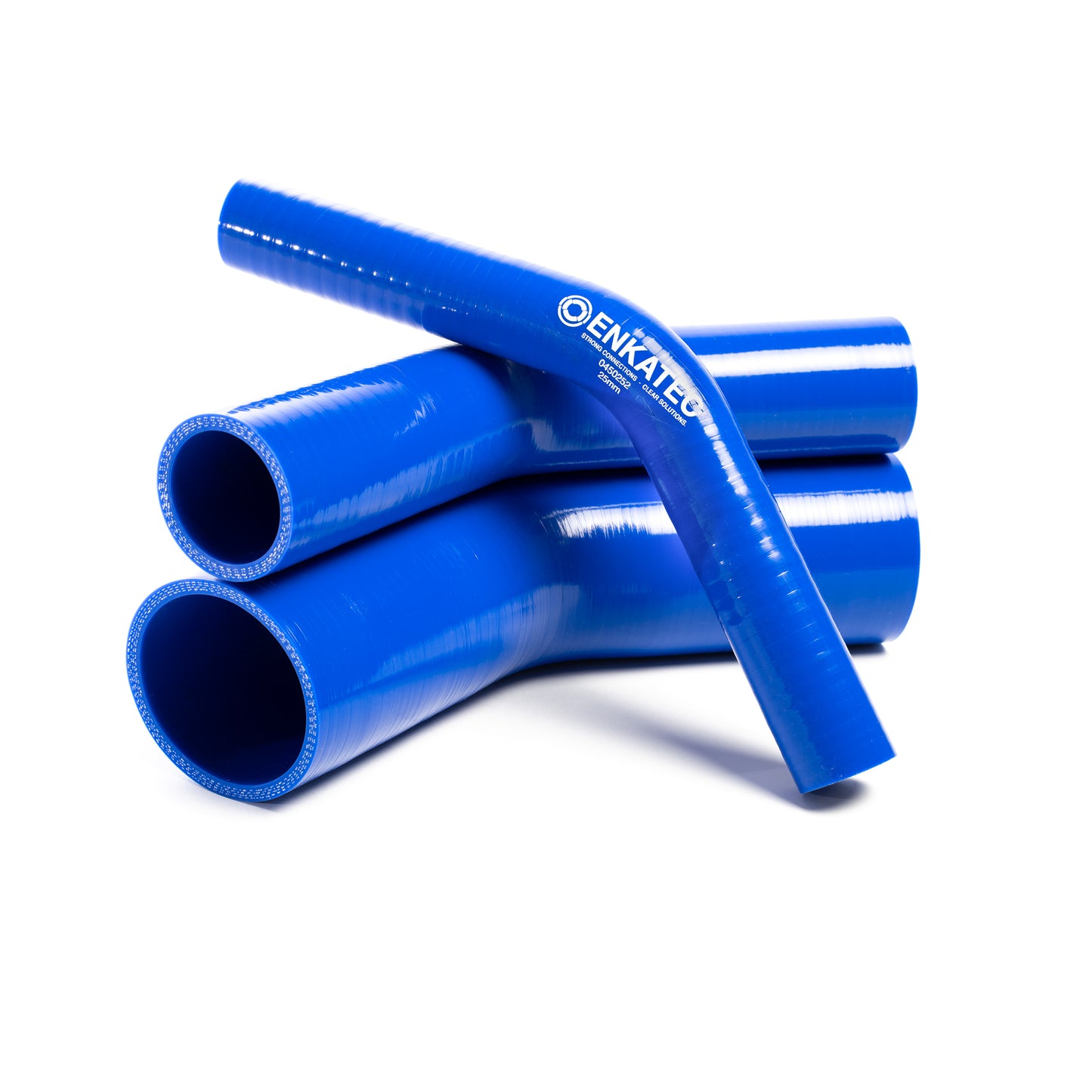 ENKATEC® 45° Silikonbogen Silikonschlauch Ladeluftschlauch Turboschlauch ID 13-114mm