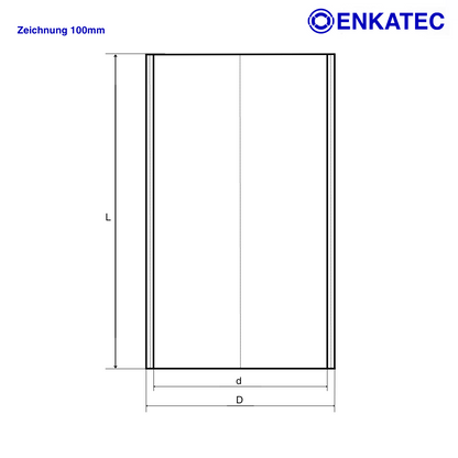 ENKATEC® 100mm Silikonschlauch Ladeluftschlauch Turboschlauch ID 8-114mm