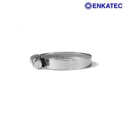 ENKATEC® Schlauchschelle W4 Edelstahl V2A 9mm Schneckengewinde Schelle 8-140mm