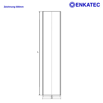 ENKATEC® 500mm Silikonschlauch Ladeluftschlauch Turboschlauch ID 8-114mm